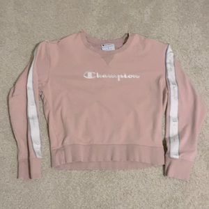 pink champion crewneck!